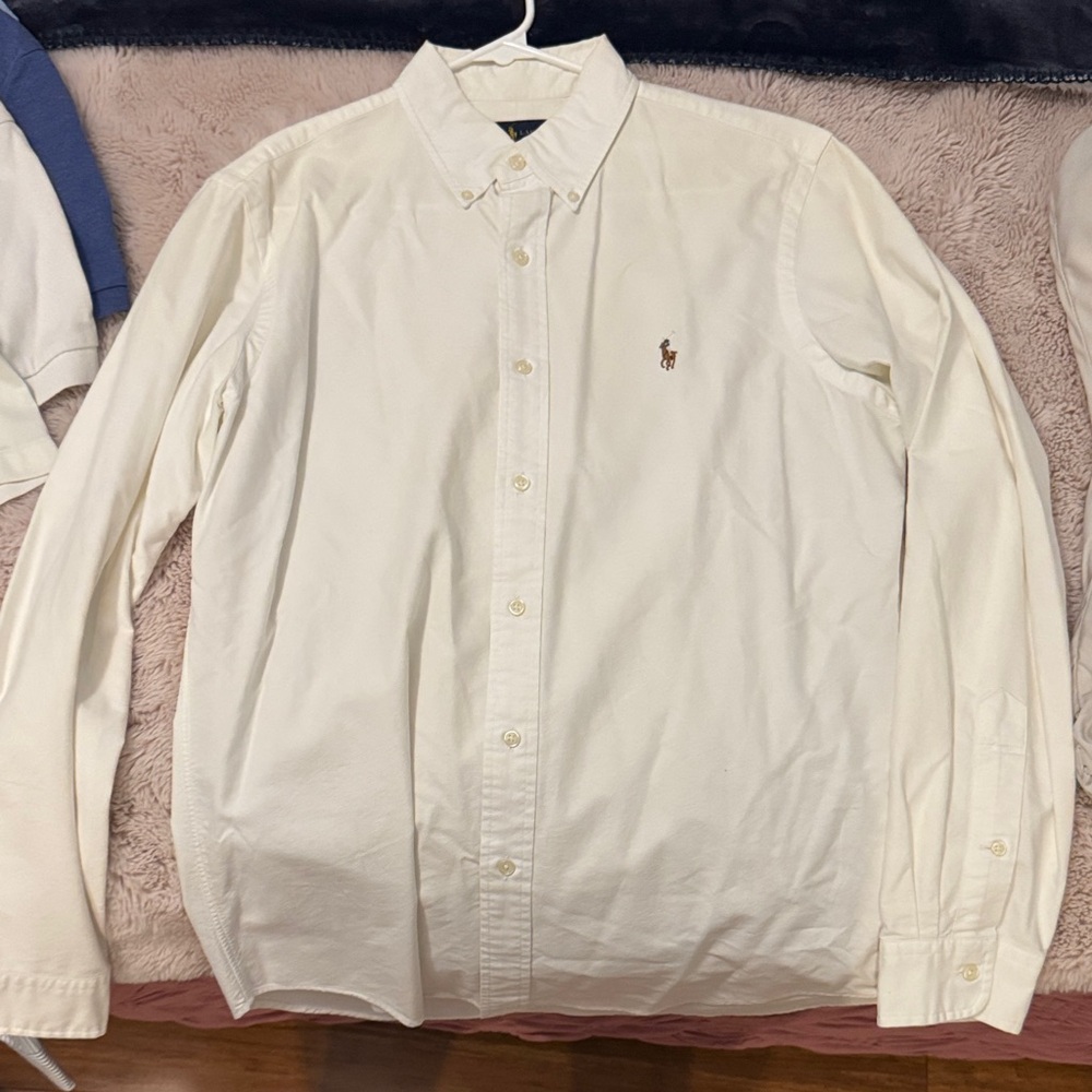 Men's White Button down Shirt